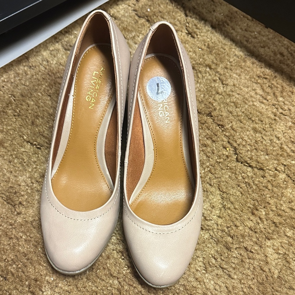 American Living Women's Beige Heels